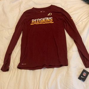 Washington redskins bike dri fit long sleeve